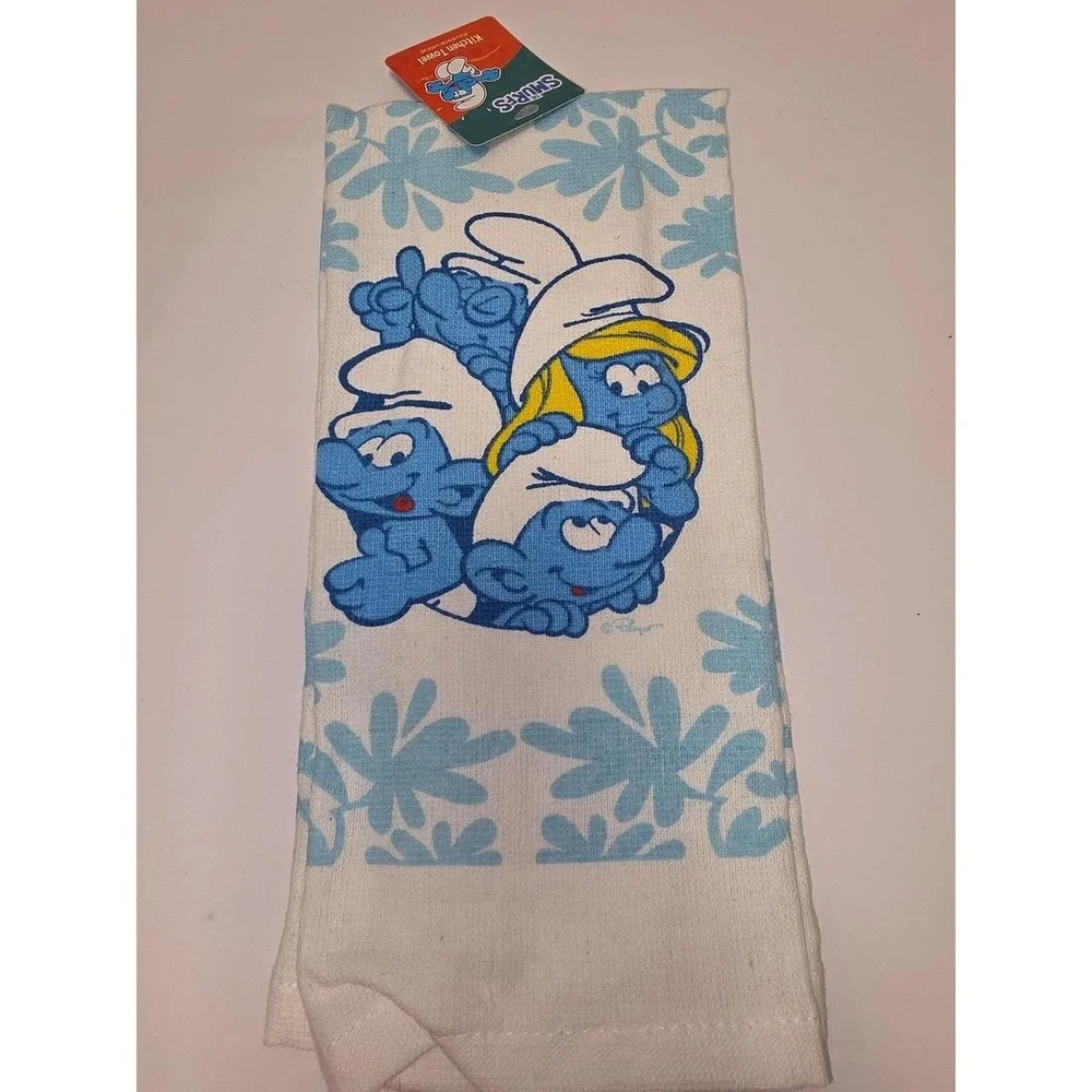 officially licensed The Smurfs kitchen oven mitt pinch mitt towel Smurfette